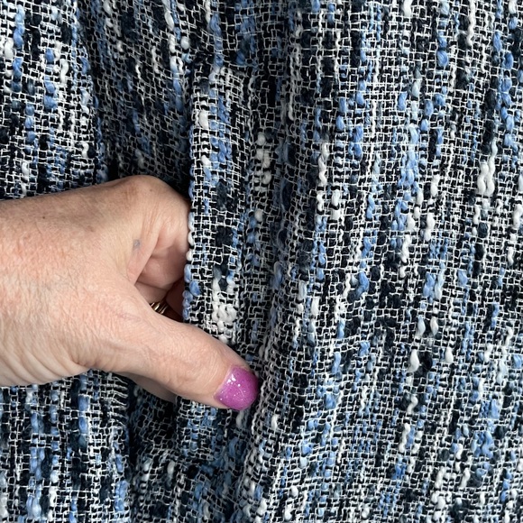 •Roz & Ali• Tweed Open Front Blazer - Size Large - Picture 4 of 9